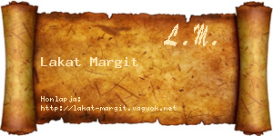 Lakat Margit névjegykártya